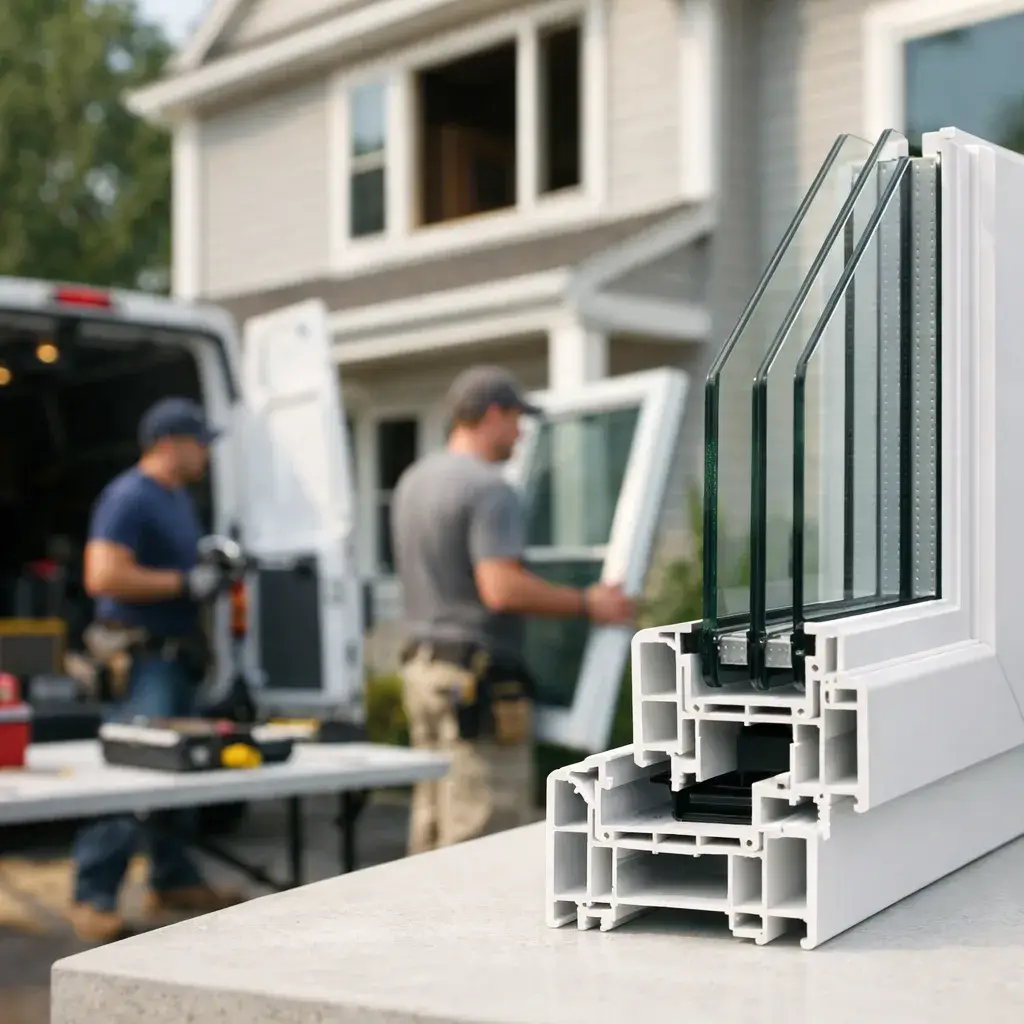 Independent Hill — window installation